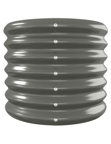 Letto Giardino Acciaio Verniciato a Polvere 224x40x36 cm Grigio