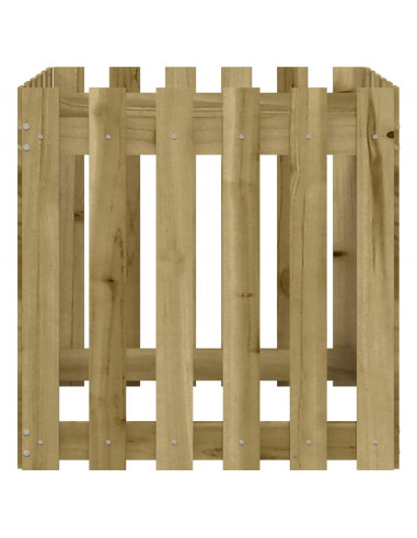 Fioriera Giardino a Recinzione 60x60x60 cm in Pino Impregnato