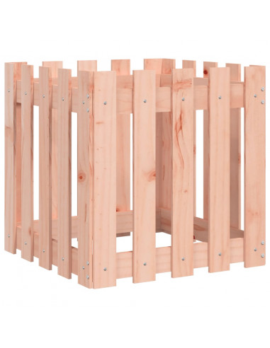 Fioriera Giardino Design Recinzione 50x50x50cm Massello Douglas