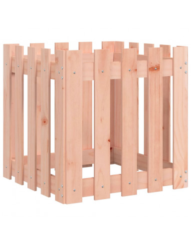 Fioriera Giardino Design Recinzione 50x50x50cm Massello Douglas