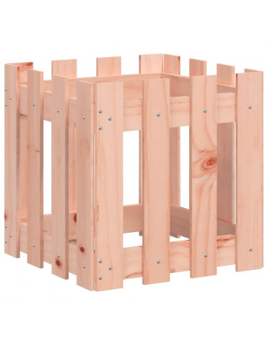 Fioriera Giardino Design Recinzione 40x40x40cm Massello Douglas