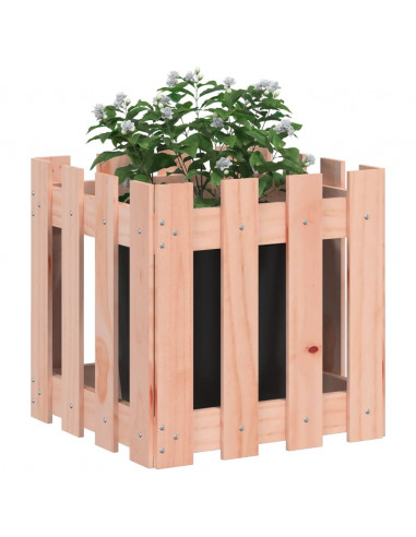 Fioriera Giardino Design Recinzione 40x40x40cm Massello Douglas