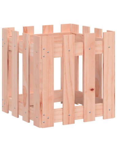 Fioriera Giardino Design Recinzione 40x40x40cm Massello Douglas