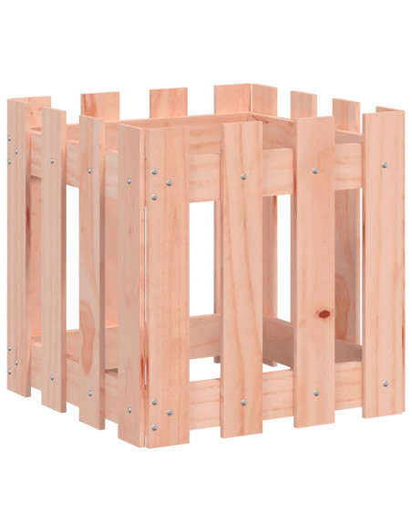 Fioriera Giardino Design Recinzione 40x40x40cm Massello Douglas