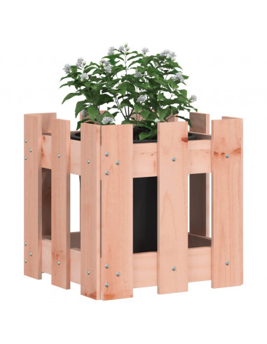 Fioriera Giardino Design Recinzione 30x30x30cm Massello Douglas