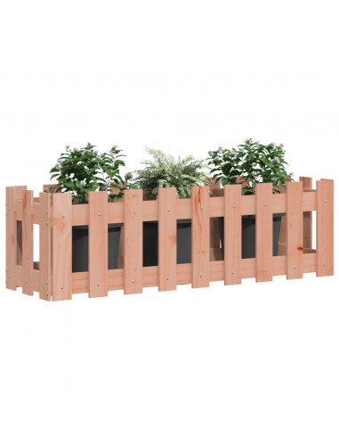 Fioriera Rialzata Giardino Recinzione 100x30x30cm Legno Douglas