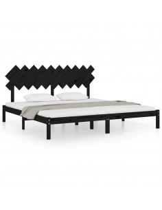 Giroletto Nero 200x200 cm in Legno Massello 2