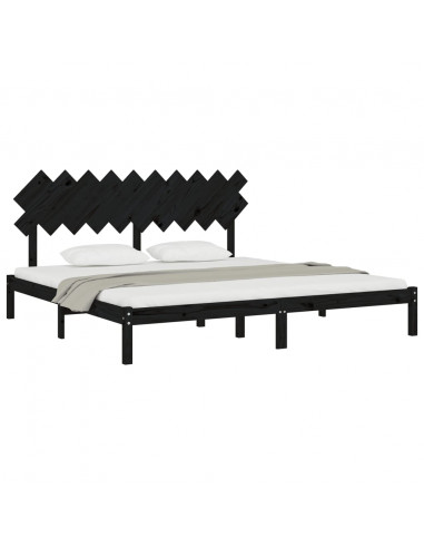 Giroletto Nero 200x200 cm in Legno Massello