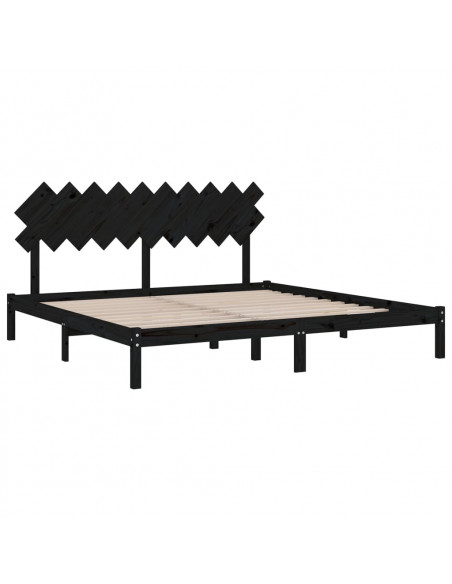 Giroletto Nero 200x200 cm in Legno Massello