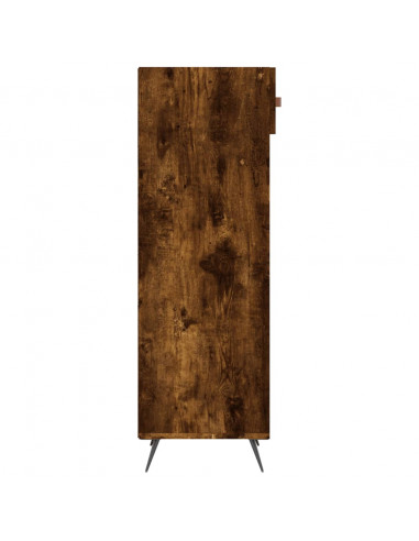 Scarpiera Rovere Fumo 30x35x105 cm in Legno Multistrato