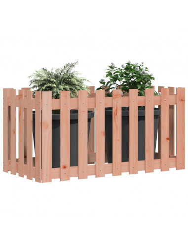 Fioriera Rialzata Giardino Recinzione 100x50x50cm Legno Douglas