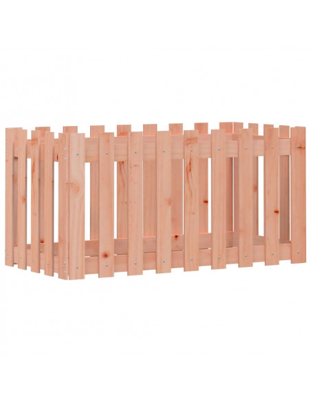 Fioriera Rialzata Giardino Recinzione 100x50x50cm Legno Douglas