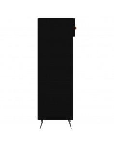 Scarpiera Nera 30x35x105 cm in Legno Multistrato