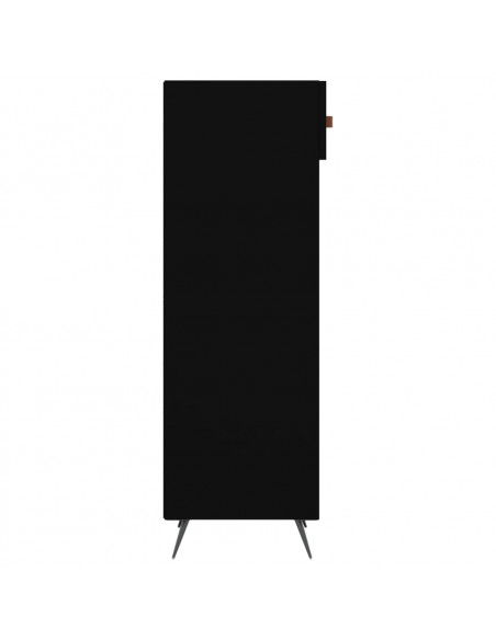 Scarpiera Nera 30x35x105 cm in Legno Multistrato