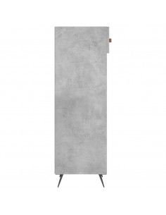 Scarpiera Grigio Cemento 30x35x105 cm in Legno Multistrato