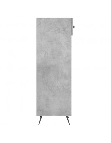 Scarpiera Grigio Cemento 30x35x105 cm in Legno Multistrato