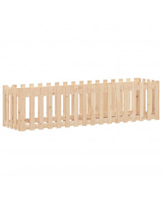 Fioriera da Giardino a Recinzione 200x50x50cm Massello Pino 2