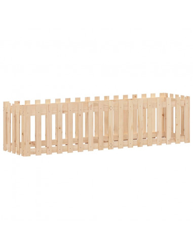 Fioriera da Giardino a Recinzione 200x50x50cm Massello Pino