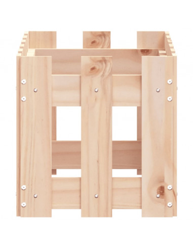 Fioriera Giardino Design a Recinzione 60x30x30 cm Massello Pino
