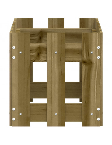 Fioriera Giardino a Recinzione 60x30x30 cm in Pino Impregnato