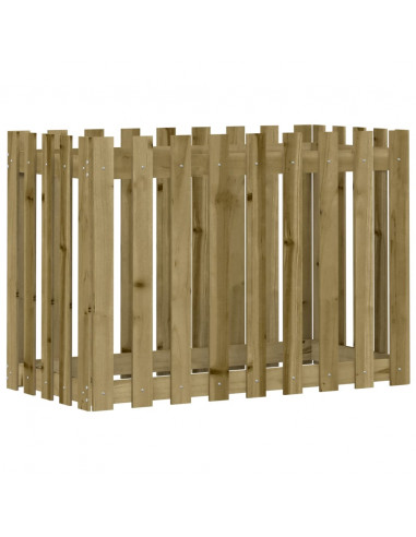 Fioriera da Giardino Recinzione 100x50x70 cm in Pino Impregnato