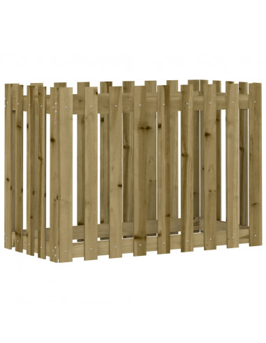Fioriera da Giardino Recinzione 100x50x70 cm in Pino Impregnato