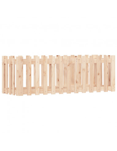 Fioriera da Giardino a Recinzione 150x50x50cm in Massello Pino
