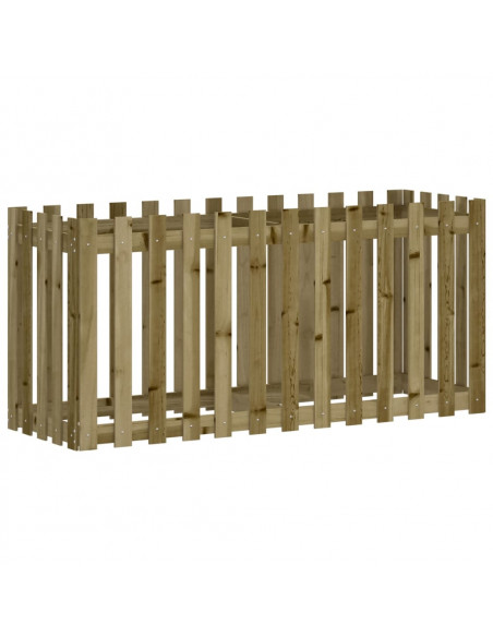 Fioriera da Giardino Recinzione 150x50x70cm in Pino Impregnato