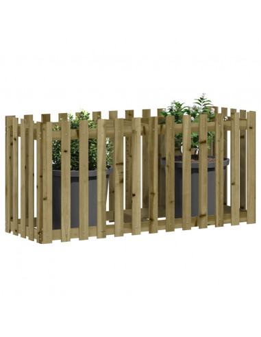 Fioriera da Giardino Recinzione 150x50x70cm in Pino Impregnato