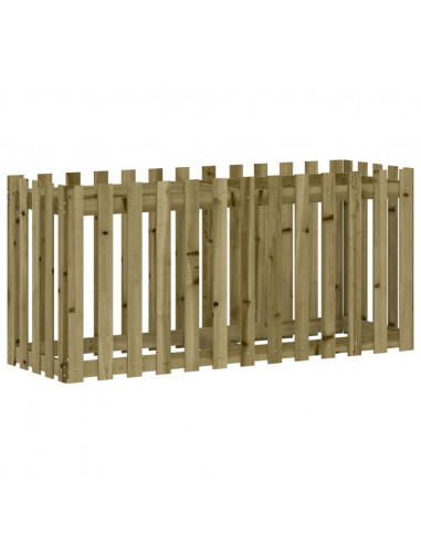 Fioriera da Giardino Recinzione 150x50x70cm in Pino Impregnato