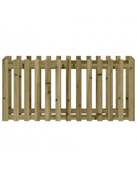 Fioriera da Giardino Recinzione 150x50x70cm in Pino Impregnato
