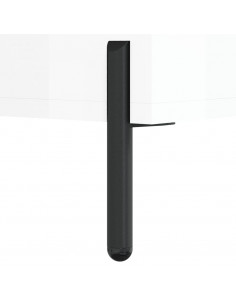 Scarpiera Bianco Lucido 60x35x105 cm in Legno Multistrato