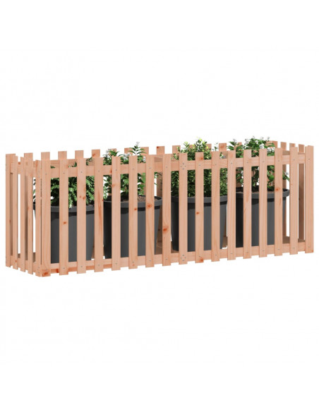 Fioriera Rialzata Giardino Recinzione 200x50x70cm Legno Douglas