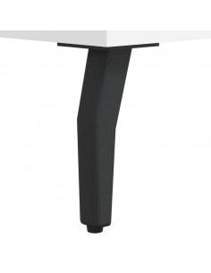 Scarpiera Bianco Lucido 60x35x105 cm in Legno Multistrato