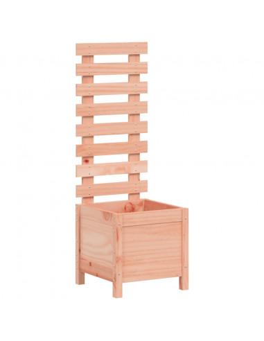 Fioriera Giardino con Rastrelliera 39x39,5x114cm Legno Douglas