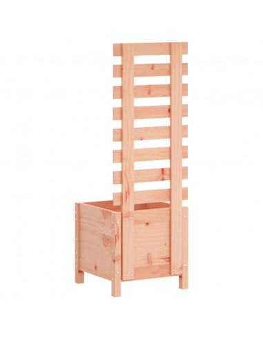 Fioriera Giardino con Rastrelliera 39x39,5x114cm Legno Douglas