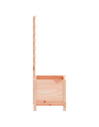 Fioriera Giardino con Rastrelliera 39x39,5x114cm Legno Douglas