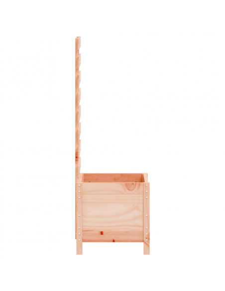 Fioriera Giardino con Rastrelliera 39x39,5x114cm Legno Douglas
