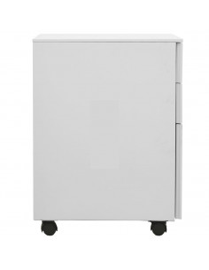 Schedario Mobile Grigio Chiaro 39x45x60 cm in Acciaio