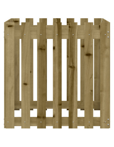 Fioriera Giardino a Recinzione 70x70x70 cm in Pino Impregnato