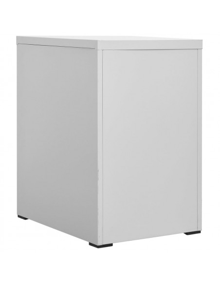 Schedario Grigio Chiaro 46x62x72,5 cm in Acciaio