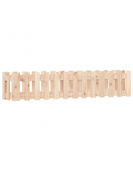 Fioriera Rialzata Giardino a Recinzione 150x30x30 cm Legno Pino