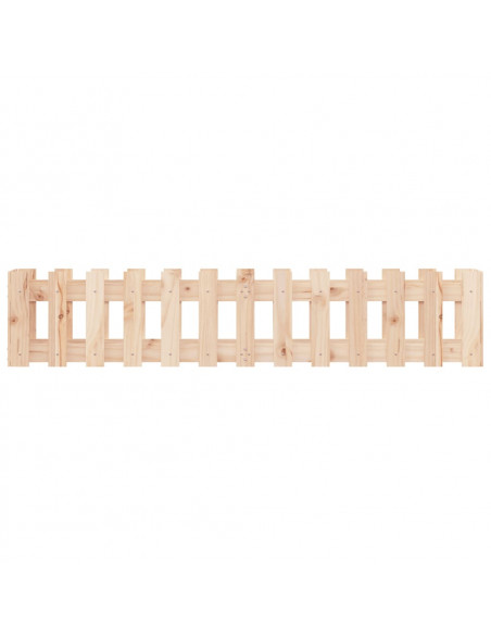 Fioriera Rialzata Giardino a Recinzione 150x30x30 cm Legno Pino