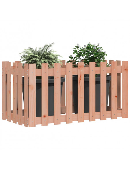 Fioriera Rialzata Giardino Recinzione 100x50x70cm Legno Douglas