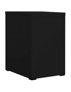 Schedario Nero 46x62x72,5 cm in Acciaio