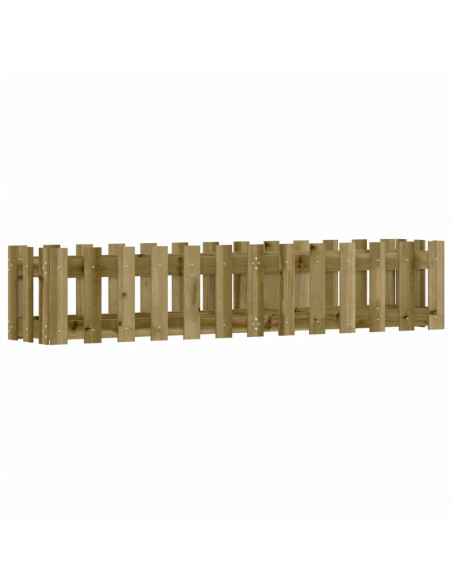 Fioriera da Giardino Recinzione 150x30x30cm Pino Impregnato