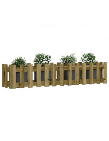 Fioriera da Giardino Recinzione 150x30x30cm Pino Impregnato