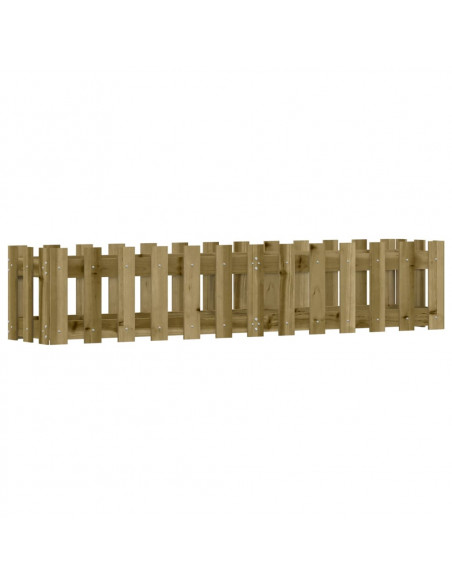 Fioriera da Giardino Recinzione 150x30x30cm Pino Impregnato