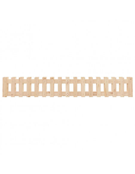 Fioriera Rialzata Giardino a Recinzione 200x30x30cm Legno Pino