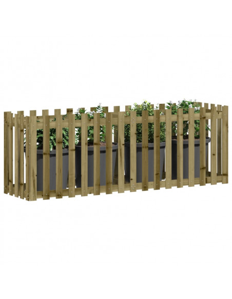 Fioriera da Giardino Recinzione 200x50x70cm in Pino Impregnato